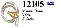 15772.102 DRAIN COCK 1/4" NPT WITH WIRE LENGTH = 48"  AIR TANK 12105 air tank DRAIN TAP TRUCK TRAILER WITH PULL CORD WIRE