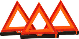 84200 SET OF 3 TRIANGLES IN PLASTIC H/D HEAVY DUTY CARRY BOX WARNING TRI ANGLES  KIT OF 3 LIKE NARVA
