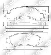 DBS788-4WD DISC PAD SET FRONT FORD BRONCO 4WD 76-88 S788-4WD  S0788 S788  S788-4  S788HD   S788BM  F100   FordF1501973 - 1979F150S788 FordF1501979 - 1990F150S788  FordF2501974 - 1978F250 to 6200 GVWS788  FordF2501979 - 1988F250