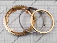 12205.307 SYNCHRO RING MITSUBISHI CANTER 1996-2005 3 PIECE KIT ME610458 2ND & 3RD  SYNCHRONIZER RING DCIF-1128B3  1128B3 ME608857  3D2407 BRASS RING GEARBOX 3 PC KIT FUSO TRANSMISSION