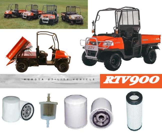 KITK001 FILTER KIT KUBOTA SUIT RTV900 KUBOTA OIL FUEL AIR HYD FILTERS