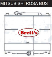 14001.340 RADIATOR  MITSUBISHI FUSO ROSA BUS 2007- BE64 BE64 BE64D MODEL BE64D  ENGINE 4M50-3AT7 4M50  RADIATOR ASSY ASSEMBLY WITH CORE MITSU MK522889 BRETTS QY012380