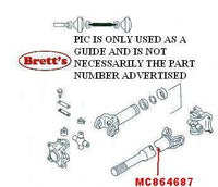 ZZZ MC864687 PROP SHAFT FRONT BARE TAILSHAFT PROPELLOR FG637 4WD 4X4 DUAL CAB CREW CAB CANTER 1995-  BRAND NEW MITSUBISHI