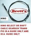 12230.819 SELECT CABLE FG1J 03- 2003- 3500MM 6 SPEED GEAR CHANGE CABLE TRANSMISSION SHIFT CABLE HINO RANGER PRO S3370-25881 5881 5883 S3370-25883 337025881 337025883 33702-5881 33702-5883
