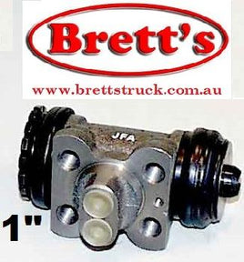 SPEC 11510.380 LEFT HAND FORWARD LH FWD REAR WHEEL BRAKE CYLINDER 1"  BORE MAZDA TITAN WITH  WITH SMALL DIAMETER REAR WHEELS ONLY  ALSO KNOWN AS A   FLAT LOW  LOW FLAT DECK T3000 T3500 T4100 W02626510 W02326510C W02326510D