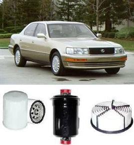 KIT6915 FILTER KIT FOR LEXUS   Lexus    LS400 4.0L V8    1990-1994    UCF10R  Petrol  1UZ-FE  MPFI  DOHC 32V OIL FUEL AIR  FILTERS SERVICE SET KIT