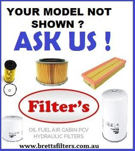KIT20ZZ FILTER KIT TO SUIT YOUR MODEL HOLDEN  OIL AIR BY-PASS FUEL LUBE SERVICE KIT