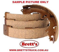 FN0015 HAND BRAKE SHOE  SET OF 2 SHOES   NiBK JNBK  DAIHATSU Delta HINO DUTRO FOR TOYOTA Dyna Organic and non-ferrous fibres formulation specially designed to provide safe and comfortable drive for passenger vehicles.