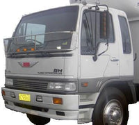 16603.104    BUMPER BAR  HINO UPPER AND LOWER  Steel bumper upper + SPOILER APRON PANEL  White powder coat to suit Hino Ranger - Steel bumper 1 piece upper and lower. White powder coat to suit Hino Ranger - GH FM FH FG FF 1991 to 2002 models