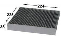 AC205J CABIN AIR FILTER FRONT CONSOLE Nissan   AZUMIAC22205 NISSAN27274-WL025 NISSANB720-0W-L200 PITWORKAY681-NS003 VICAC-205E CAC18150 CAC-18150