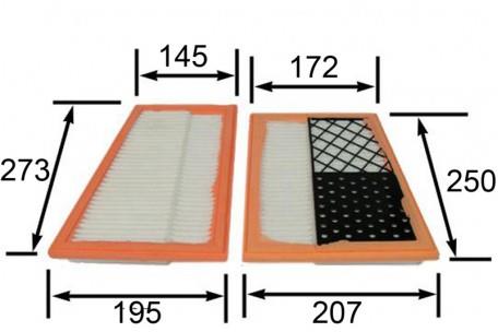 A0252 AIR FILTER SET OF 2 MERC MERCEDES 642.094.04.04 MERCEDES A642 09 ...