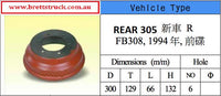 11540.317 REAR BRAKE DRUM MITSUBISHI FUSO TRUCK PARTS GUTS CANTER 14" REAR FLAT LOW FE305 FB308 6 STUD SUIT 14" WHEELS MB050090 IMPORT CANTER IN AUSTRALIA TRUCK PARTS