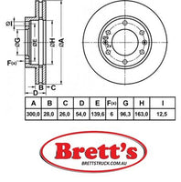 RN9901 Front Brake Disc ROTOR DR12539 DBA2871 KIA 8DD 355 114-341 54645 CARNIVAL / GRAND CARNIVAL III (VQ), 09/05 -  517124D200 ADG043123 DS4924S