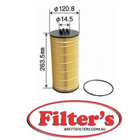 OE0100  OIL FILTER   FITS: Freightliner Cascadia, Century Class S/T, Columbia, Coronado, Business Class M2, Sterling L-Line, L-Line 9500, Western Star 4900EX, 4900FA, 4900SA Trucks all with Detroit Diesel DD13, DD15 or DD16 Engines