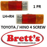 15440.013 TAIL LAMP ASSEMBLY 1 X  RH & 1 X LH  PAIR MULTI FIT FOR TOYOTA DYNA   TAIL LIGHT TAILLAMP 4 SCREW LENS