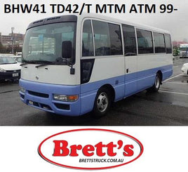 BHW41 1999- NISSAN UD CIVILIAN W41 TD42 TD42T MTM ATM 1999-2005 ATLAS CABSTAR CIVILIAN CONDOR  F22 / H40 1981-1992 F23 / H41 1991-2007 H42 1995-2007 F24 2007- H43 2007-  = REBADGED ISUZU ELF The H43 is also marketed as the UD Condor