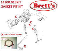 14300.013KIT GASKET FIT FITTING MOUNTING KIT SET TURBO ASSY FF2H GRIFFEN GRIFFON  HINO 1991-1997 H07CT HO7T HO7CT H07 H07C TURBOCHARGERS   KIT SUITS 14300.013