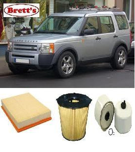 KIT1901B FILTER KIT LAND ROVER DISCOVERY  III 2.7L TD V6   9/2009- FROM CHASSIE NUMBER 7A000000  Turbo Diesel. ELD11276DT CRD  DOHC 24V OIL FUEL AIR FILTER SET KIT1901