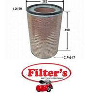 A23366 AIR FILTER OUTER MITSUBISHI/FUSOFS428  FS427  FV458  FP417  FV315  FP418  FV458 FV415  FV358 FV315 FS428  FS427  FP418  FP417 FV415  FV418  FV417