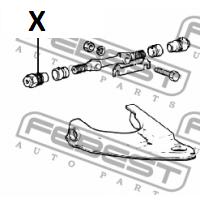 BB23004 BUSH JIKIU SUSPENSION  Support, control arm Front Axle Arm Rod PositionUpper Front  Rear  FeBest 0435-CAN  0435CAN MITSUBISHI MC120565 FE82C Pos:Upper Front/Rear Front Axle Arm/Rod May 02~Aug 04 FE83C  FE83E  FE88E