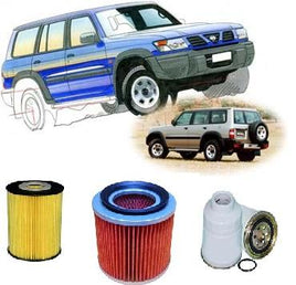 KIT4000 FILTER KIT  Air Oil Fuel Filter Kit Nissan Patrol GUII III IV Turbo Diesel 3.0TD ZD30 D   KIT4000,WK7,RSK24,RSK24C,K18280,K-18280