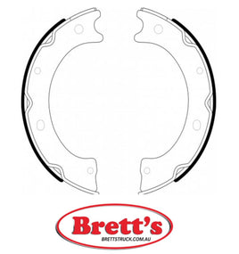 FN8802 HAND BRAKE SHOE REAR BRAKE SHOE  SET OF 2 SHOES NISSAN Safari Parking Brake Sep 99~Nov 02 3.0 L WTY61 ZD30DDTi  Parking Brake Aug 83~Oct 87 3.3 L VR161 SD33T  Parking Brake Aug 83~Oct 87 3.3 L VRG161 SD33T