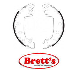 FN0502 BRAKE SHOE SET OF 4 SHOES NiBK JNBK HANDBRAKE Parking Brake FOR CITROEN C15 Rear Axle Brake    Jun 88~Jul 96    1.0 L    VD    XV8(TU9)    KW:33 Rear Axle Brake    Aug 88~Jul 96    1.1 L        H1A