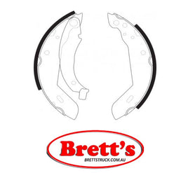 FN0504 BRAKE SHOE SET OF  4 SHOES NiBK JNBK  REAR  FOR PEUGEOT 205 Rear Axle Brake    Aug 92~May 97    1.8 L    20AA82    XUD7T     Rear Axle Brake    Aug 92~May 97    1.8 L    20CA82    XUD7T