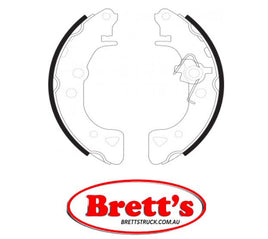 FN0510 BRAKE SHOE SET OF 4 SHOES NiBK JNBK REAR FOR PEUGEOT(Mega/Aixav) Ranch Rear Axle Brake    Mar 94~    1.1 L        TU1MC     Rear Axle Brake    Mar 94~    1.4 L        TU3FMC2