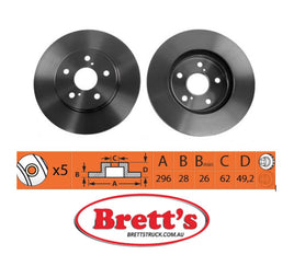 RN1162V DISC ROTOR NiBK JNBK NIBK FRONT FOR TOYOTA Previa Front Axle Rotor    Jan 99~Oct 06    2.4 L    ACR3#        KW:115|Pos:Left/Right|Geo:Europe Jan 99~Oct 06    2.4 L    MCR3#        KW:115|Pos:Left/Right|Geo:Europe