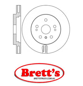 RN1704V DISC ROTOR NiBK JNBK NIBK FRONT FOR MERCEDES-BENZ GL-Class : GL 320  Front Axle Rotor/Drum Sep 06~May 09 3.00 L  X164 OM 642.940 Pos:Left/Right