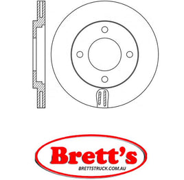 RN1824V DISC ROTOR NiBK JNBK NIBK FRONT FOR TOYOTA Cresta  Front Axle Rotor/Drum Aug 80~Aug 82 1.80 L  TX50 13T-U