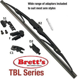 WC117NV UNIVERSAL WIPER BLADE 17" 425MM  WIPER ASSY HEAD ISUZU HINO FUSO NISSAN UD Wiper Blades are manufactured to the highest quality to ensure a crisp clean wipe.  WC117 WC117N