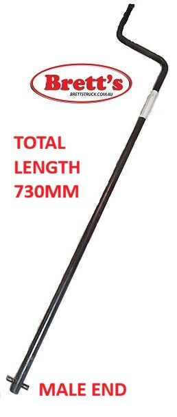 09404-1130- SPARE WHEEL CRANK HANDLE SPARE TYRE WINCH HANDLE MALE TYPE ISUZU HINO NISSAN UD MITSUBISHI FOR TOYOTA DAIHATSU MAZDA TRADER  JAC TOTAL LENGTH IS  730MM 09187-37010 DUTRO 0918737010