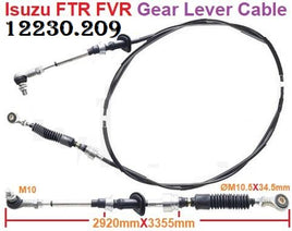 12230.209 CABLE ISUZU TRUCK SHIFT CABLE  GEAR CHANGE CABLE TRANSMISSION SHIFT CABLE  2R1802 WANO  ISUZU FVR13 1987-1992 6SA1 ISUZU FVR13 1992-1996 6SA1