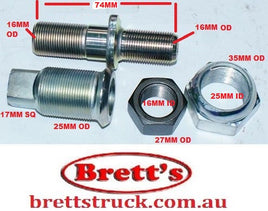 ZZZ 11181.411 RIGHT RH LEFT HAND LH REAR WHEEL STUD KIT STUD AND NUT  NISSAN ATLAS SGH40 BOLT AND NUT 43222T8225 43222-T8225