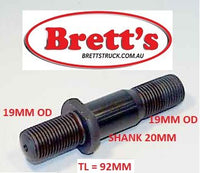 ! ZZZ 11181.510 RH RIGHT HAND WHEEL STUD REAR ASSY V138 2001-  YOU GET 1 STUD 1 NUT 1BACK NUT 1 pc. 90049-12065 1pc 90041-78067 1pc 42633-87302