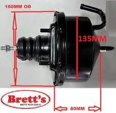 XXX 11564.520 CLUTCH M/VAC MASTERVAC VACUUM BOOSTER CHAMBER FOR  HINO DUTRO 4 BOLT SIDE 80MM X 60MM 2 BOLT SIDE 80MM  CANISTOR WIDTH 80MM CANISTOR OD 150MM 31440 37100 , 31440-37100 , 3144037100 TOYOTA DYNA