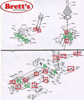 SPEC 12232.195 GEAR LINKAGE KIT BUSH SET OVERHAUL YOUR SLOPPY GEARSHIFT FD GD FF 1986-1991 FD164L GD166L GD164L FF172L FF177L FF192L FF197L W06E H06CTE H07C