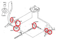 SPEC 12232.289 GEAR LINKAGE KIT BUSH SET OVERHAUL YOUR SLOPPY GEARSHIFT  ISUZU NPR NPR59 1985-4/1990 3.9L 4BD1