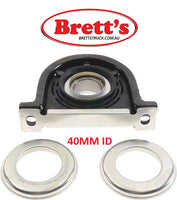 SPEC 12550.100 CENTRE BEARING ASSY ASSEMBLY 40MM ID PROP SHAFT UNIVERSAL ISUZU HINO FUSO MITSUBISHI NISSAN UD USED WITH AFTER MARKET EXTENDED TAILSHAFT