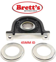 SPEC 12550.101 CENTRE BEARING ASSY ASSEMBLY 45MM ID PROP SHAFT UNIVERSAL ISUZU HINO FUSO MITSUBISHI NISSAN UD USED WITH AFTER MARKET EXTENDED TAILSHAFT