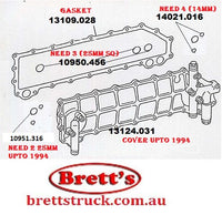 13109.028  GASKET OIL COOLER COVER 6D22 MITSUBISHI FV458 1984- 6D22-0A 6D220A 6D22A 6D22-1A 6D221A ME054669 ME150682 MC761871 3063910401 3A8002  MITSUBISHI FV458 1984- 6D22-0A 6D220A 6D22A 6D22-1A 6D221A   FV418 1987-1996 FV358  FS428  FV458 1985-1995