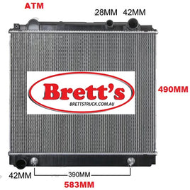 SPEC 14001.547 RADIATOR FOR TOYOTA COASTER BUS XZB XZB50 2006 ATM AUTO 16400-78750 1640078750 DAP168011-M01 DAP168011M01