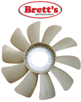 14050.069 FAN BLADE COOLING RADIATOR 10 BLADE 720MM  MITUSBISHI HEAVY FP54J 11/2002-2011 FS52J 11/2002-2011 FV51J 10/2002-9/2011 FV54J 10/2002-9/2011