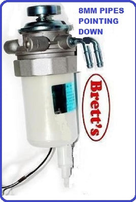 14241.100  HOLDEN TF RODEO 2.8L 2.8 DIESEL NEW FUEL PRIMER PUMP AND WATER TRAP 1988 to 1997 LOOK AT THE PICTURE    A ) DOES IT HAVE 8MM PIPES FACING DOWN !!! WATER FUEL TRAP ASSY UNIVERSAL