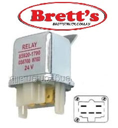 15470.061 5 PIN RELAY ELECTRICAL SWITCH 24V 24 VOLT TH-R513 W-R513 R513 RW513 BRAKE LAMP LIGHT RELAY HINO FD GD 85920-1790 829201790 056700-8760 0567008760   859203.034