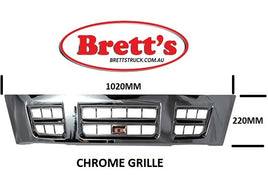 ZZZ 16605.013 CHROME FRONT GRILLE ISUZU NKR NARROW IS84-093-0 8975824144 8975818252 8975889024 NKR77 3/2005-9/2007 2005-2008 IZ05-K002A 8975818252 ISUZU - NKR71 GRILLE, FRONT SHORT IZ05-K002B