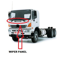 ZZZ 16605.140  FRONT WIPER APROL PANEL Front panel to suit Hino Pro 500 Series 2003-2011 Primed and ready for painting. FG1J FT1 GT1 GT1J GH8J GH1J WIDE  HI93-017A-A0 S764131202 76413-1200 76413-1202