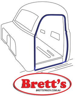 17202.007 FRONT DOOR SEAL LH LEFT HAND MITSUBISHI GUTS CANTER  FE5 FE6 FG6 CANTERS 1995-2008 FE657 4D33-4A 1995-2005  FE659 4D34-3AT3B 1995-2005  FG637  FG639   FG649 4X4 4D34 3AT3B 3.9L